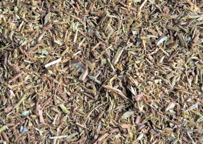 Chippings, fines and shavings ready to compress